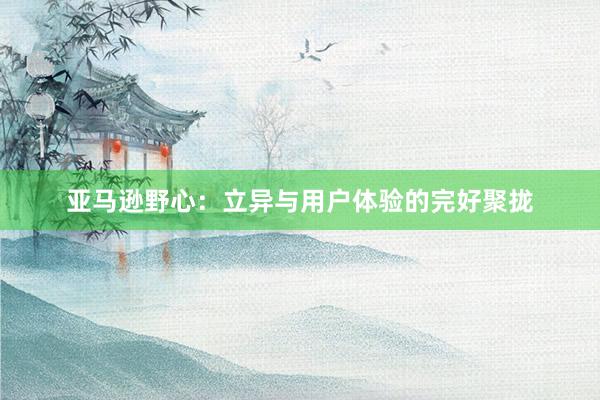 亚马逊野心：立异与用户体验的完好聚拢